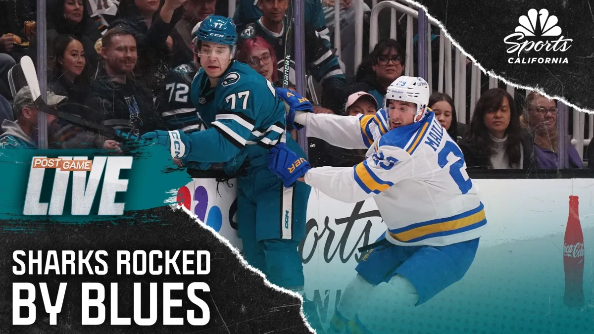 Sharks’ late surge comes up short in overtime loss to Blues – NBC Sports Bay Area & California