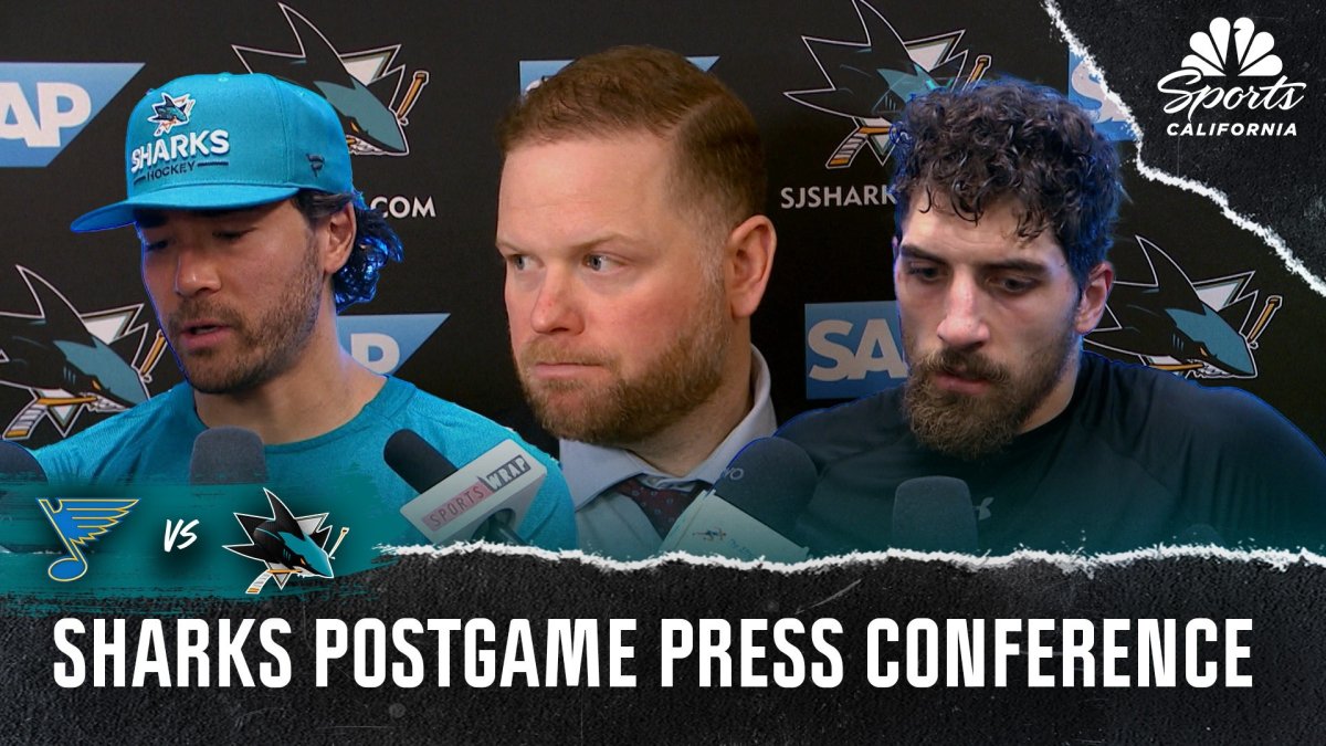Sharks players and coaches looking to improve on OT loss vs Blues – NBC Sports Bay Area & California
