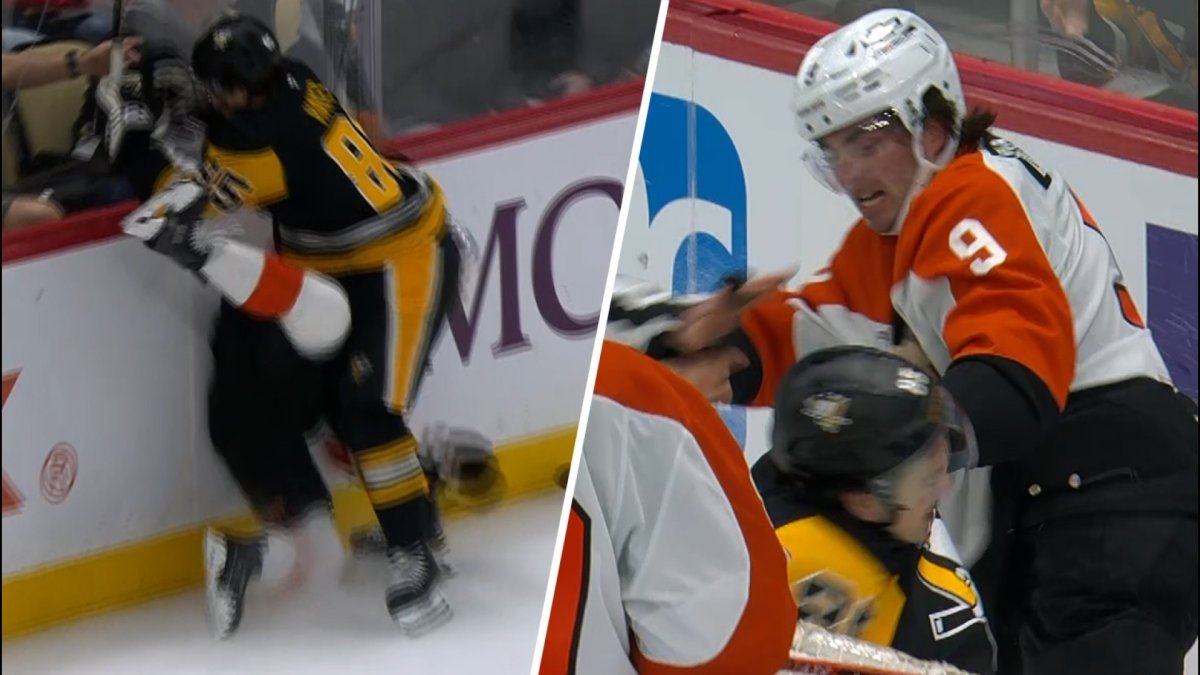 Watch Jamie Drysdale fights Avery Hayes in Flyers Penguins – NBC Sports Philadelphia