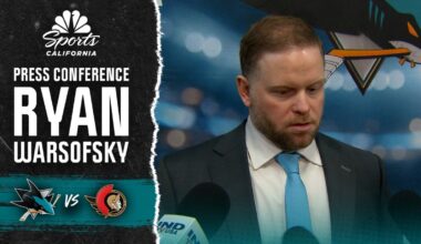 Ryan Warsofsky discusses Sharks’ struggles late vs. Senators – NBC Sports Bay Area & California