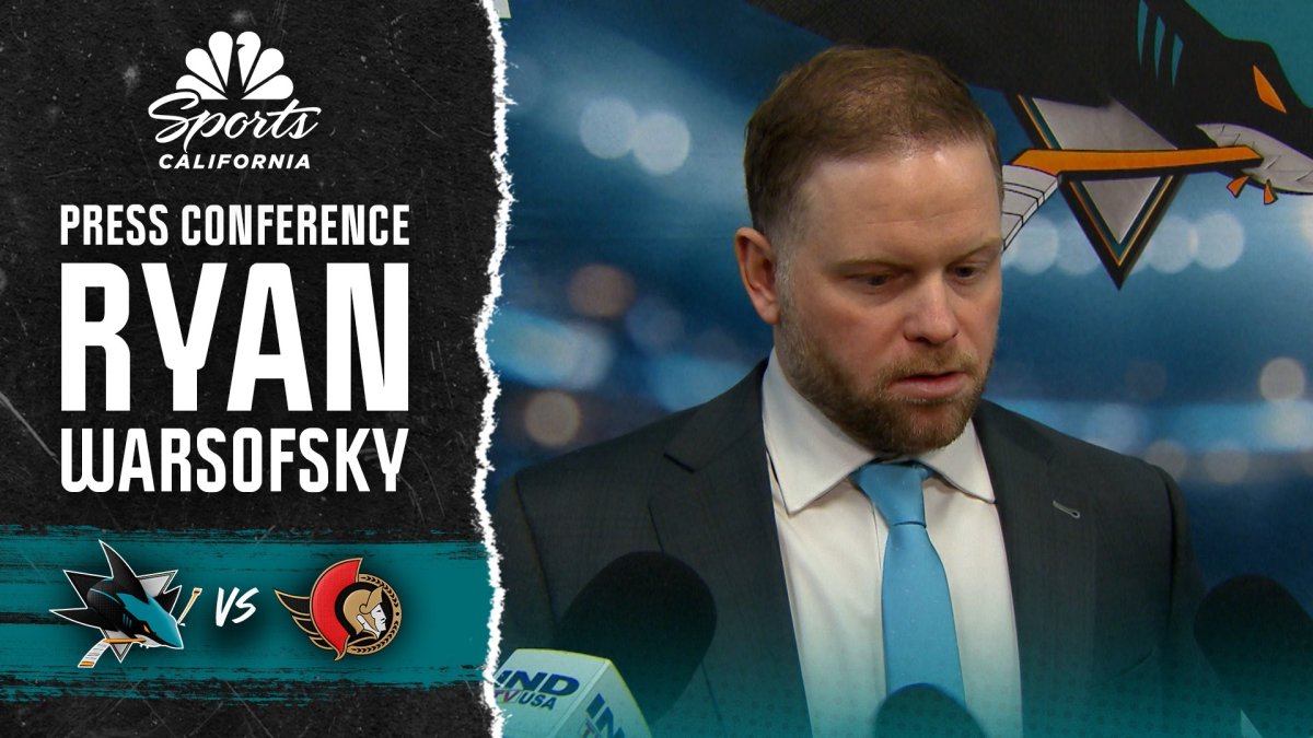 Ryan Warsofsky discusses Sharks’ struggles late vs. Senators – NBC Sports Bay Area & California