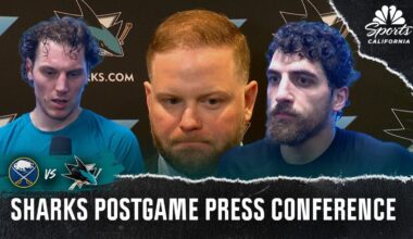 Sharks try to ‘keep pushing’ after shutout loss at home to Sabres – NBC Sports Bay Area & California