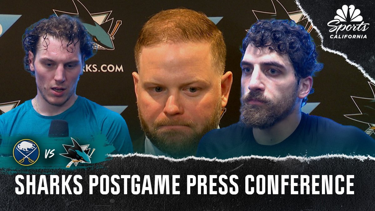 Sharks try to ‘keep pushing’ after shutout loss at home to Sabres – NBC Sports Bay Area & California