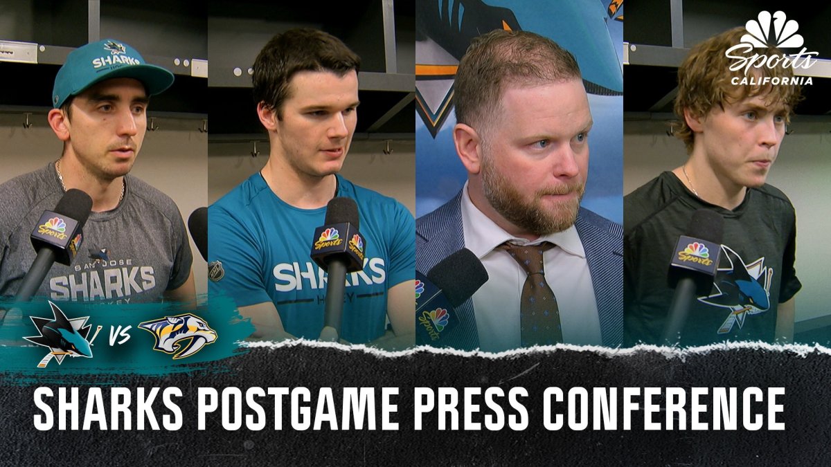 Ryan Warsofsky, Sharks players react to tough loss vs. Predators – NBC Sports Bay Area & California
