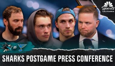 Macklin Celebrini, Sharks reflect on OT loss against Blues – NBC Sports Bay Area & California