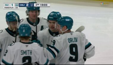 Macklin Celebrini scores game-tying goal vs. Blue Jackets – NBC Sports Bay Area & California