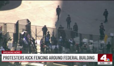 Protesters surround LA federal building amid ‘No Kings’ protests – NBC Los Angeles