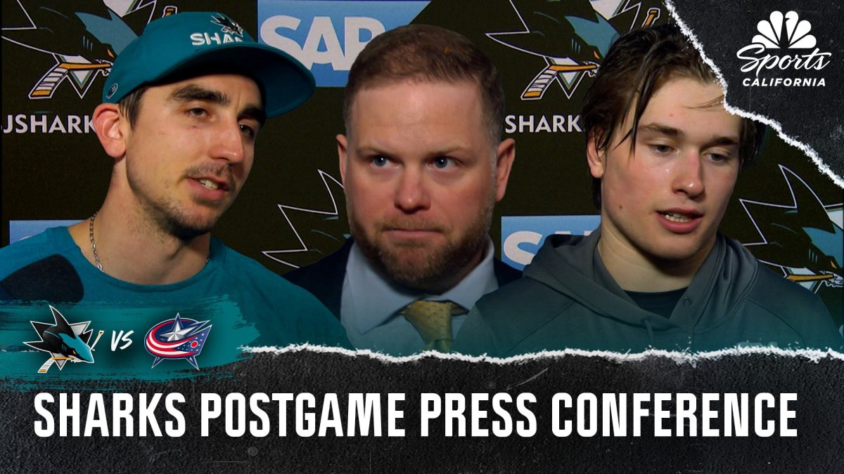 Warsofsky, Celebrini, and more Sharks react to win vs. Blue Jackets – NBC Sports Bay Area & California