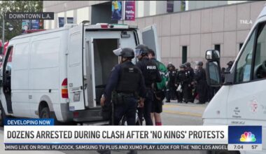 Dozens arrested during clash after ‘No Kings’ protests – NBC Los Angeles