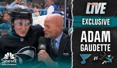 Adam Gaudette proud of Sharks’ character win over Blues – NBC Sports Bay Area & California