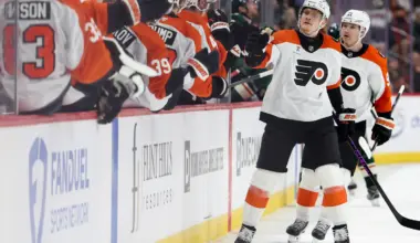 Owen Tippett’s hat trick powers the Flyers to a 5-3 win over the Red Wings