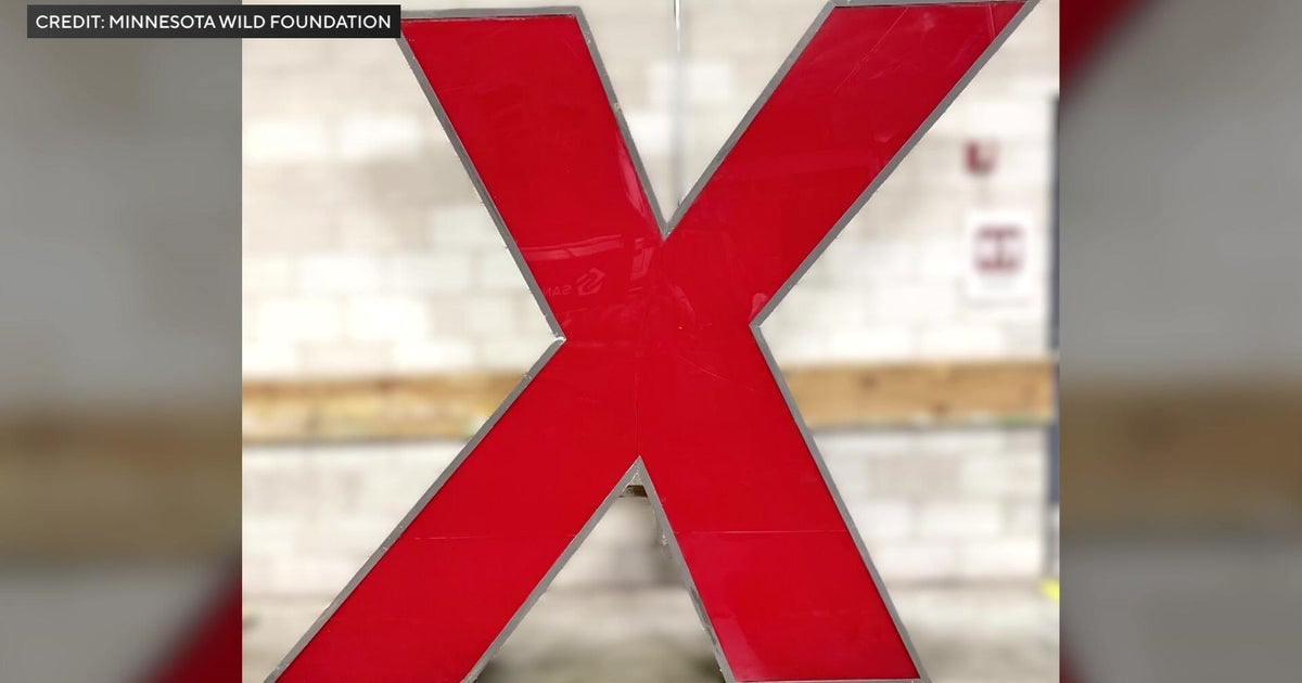 "X" from Xcel Energy Center rooftop sign sells for $21K in auction