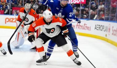 Flyers trip struggling Maple Leafs 3-2 in shootout