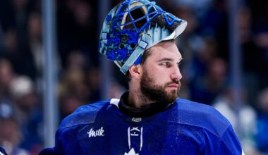 Stolarz shakes off ‘shock’ from Nylander’s neck shot and returns to Leafs practice
