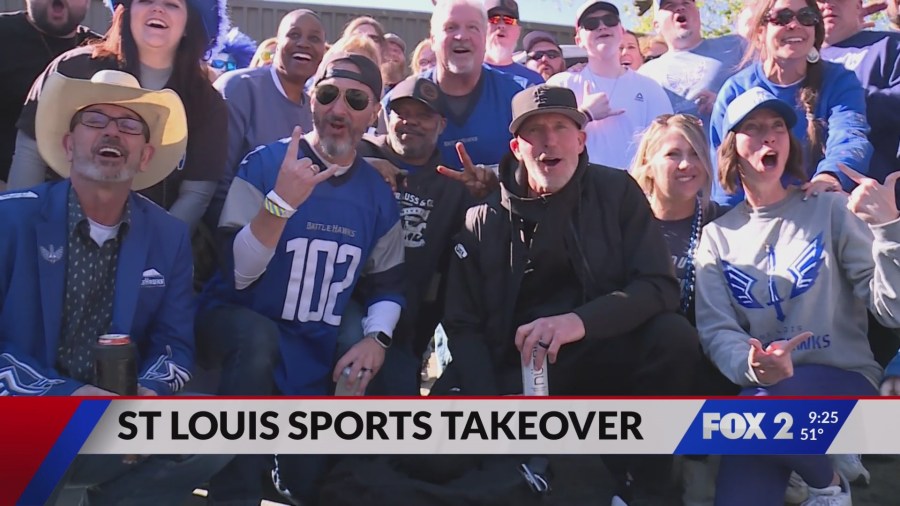 St. Louis sports take center stage in rare triple-header weekend