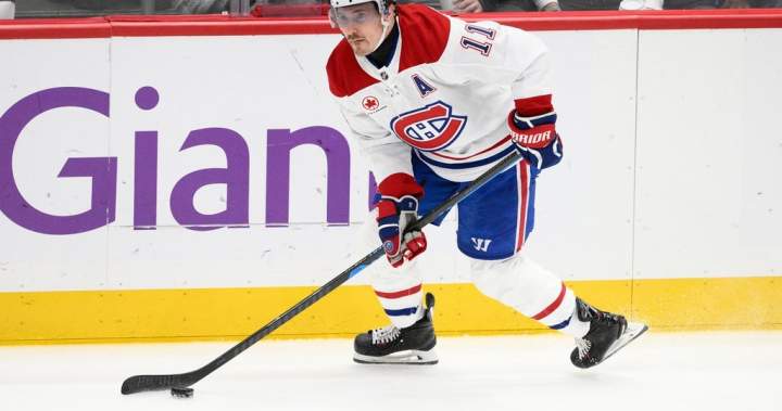Canadiens scratch Brendan Gallagher against Sharks - Montreal