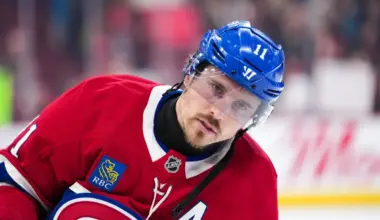 Montreal Canadiens forward Brendan Gallagher (11) skates during the warmup before the game against the Vegas Golden Knights at the Bell Centre.