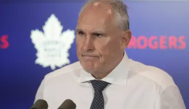 Toronto Maple Leafs head coach Craig Berube listens to a question from a reporter after a loss to the Philadelphia Flyers at Scotiabank Arena