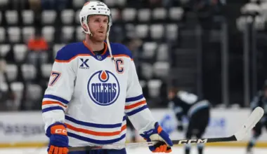 Edmonton Oilers center Connor McDavid (97) warms up before a game against the Utah Mammoth at Delta Center.