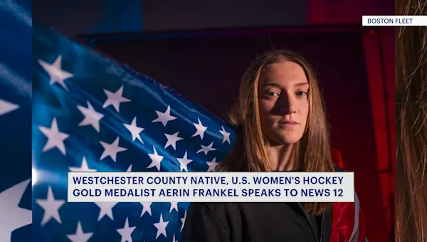 News 12 | Westchester | Team USA women's hockey team's Aerin Frankel speaks with News 12 on historic win