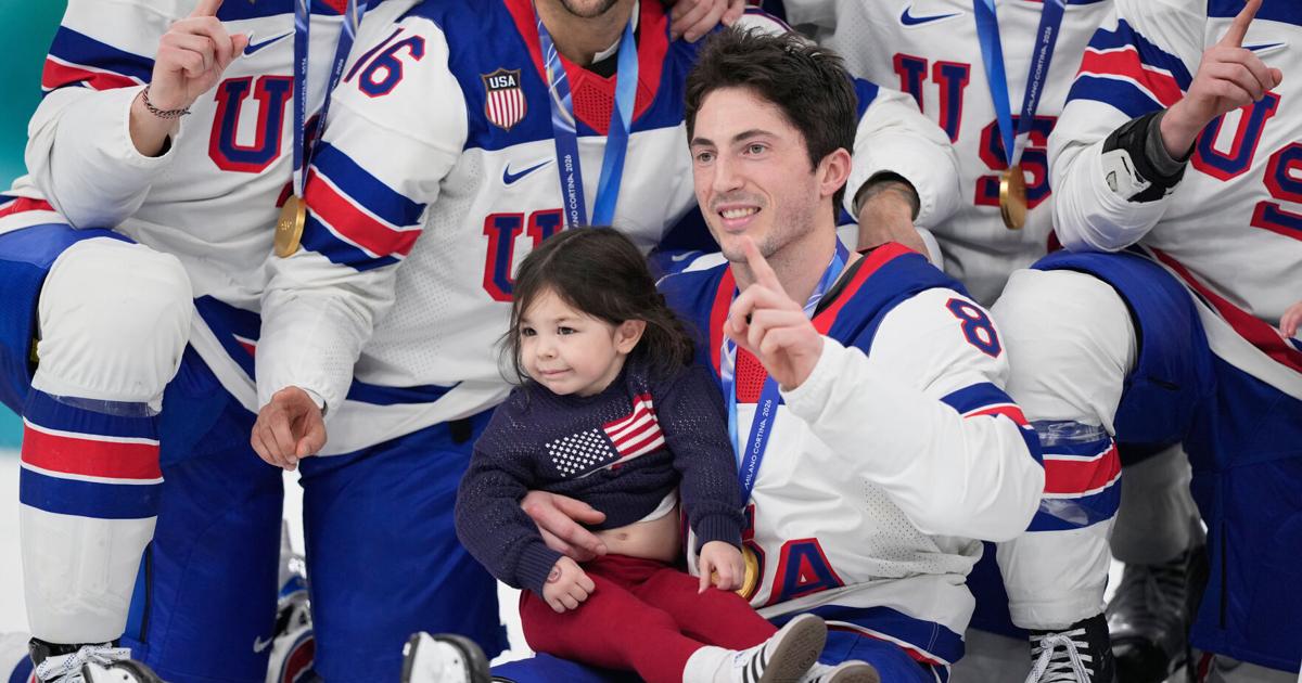 Blue Jackets' Zach Werenski honored by Columbus fans for Olympic gold | National Sports