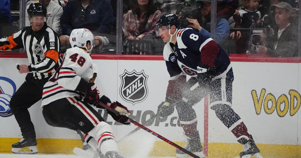 Makar scores 2 goals as NHL-leading Avalanche beat Blackhawks 3-1 | Sports