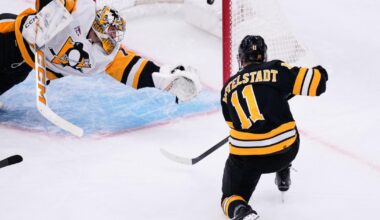 The Bruins beat the Penguins 2-1 as Khusnutdinov, Mittelstadt score 50 seconds apart | National Sports