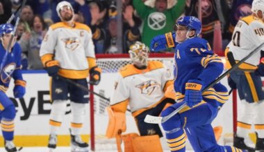 Sabres recap: Tage Thompson extends scoring streak to 10 games in 3-2 win against Nashville - Buffalo News