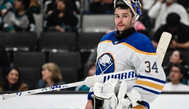 Sabres goalie Alex Lyon is on the cusp of NHL history after blanking Sharks, 5-0 - Buffalo News
