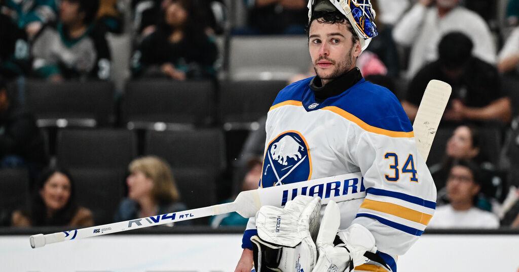 Sabres goalie Alex Lyon is on the cusp of NHL history after blanking Sharks, 5-0 - Buffalo News