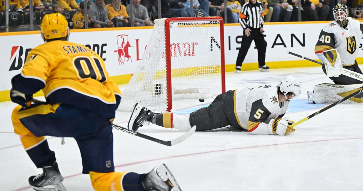 Stamkos' 3-point game powers the Predators to a 4-1 win over the Golden Knights |
