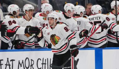 Lardis, Nazar lead Blackhawks past Islanders 4-3, Frondell gets assist in NHL debut | Sports