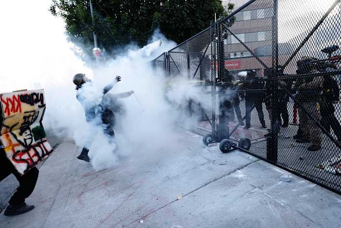 Dozens arrested for failing to disperse after 'No Kings' rally in Los Angeles
