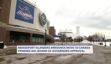 News 12 | Connecticut | Bridgeport Islanders relocating to Canada pending approval