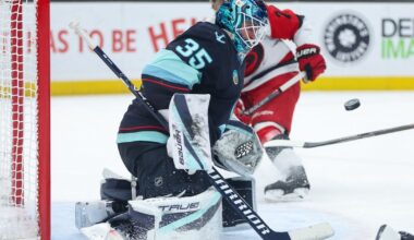 Daccord backstops Kraken to 2-1 win, ending 12-game point streak for Hurricanes :: WRAL.com