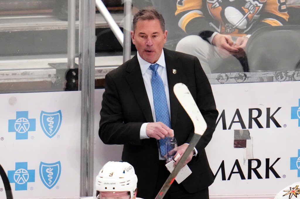 Vegas Golden Knights coach Bruce Cassidy was fired. AP