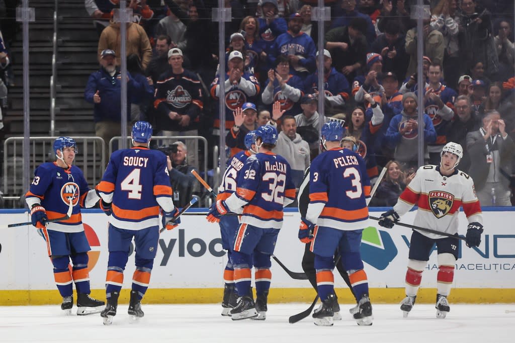 The Islanders rolled in the second period on Saturday. Heather Khalifa for the NY Post