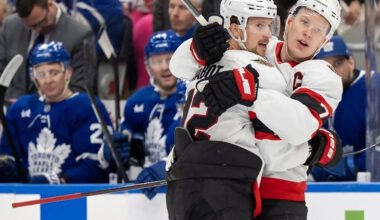 Senators' Cozens, Batherson each score twice in dominant win over Maple Leafs