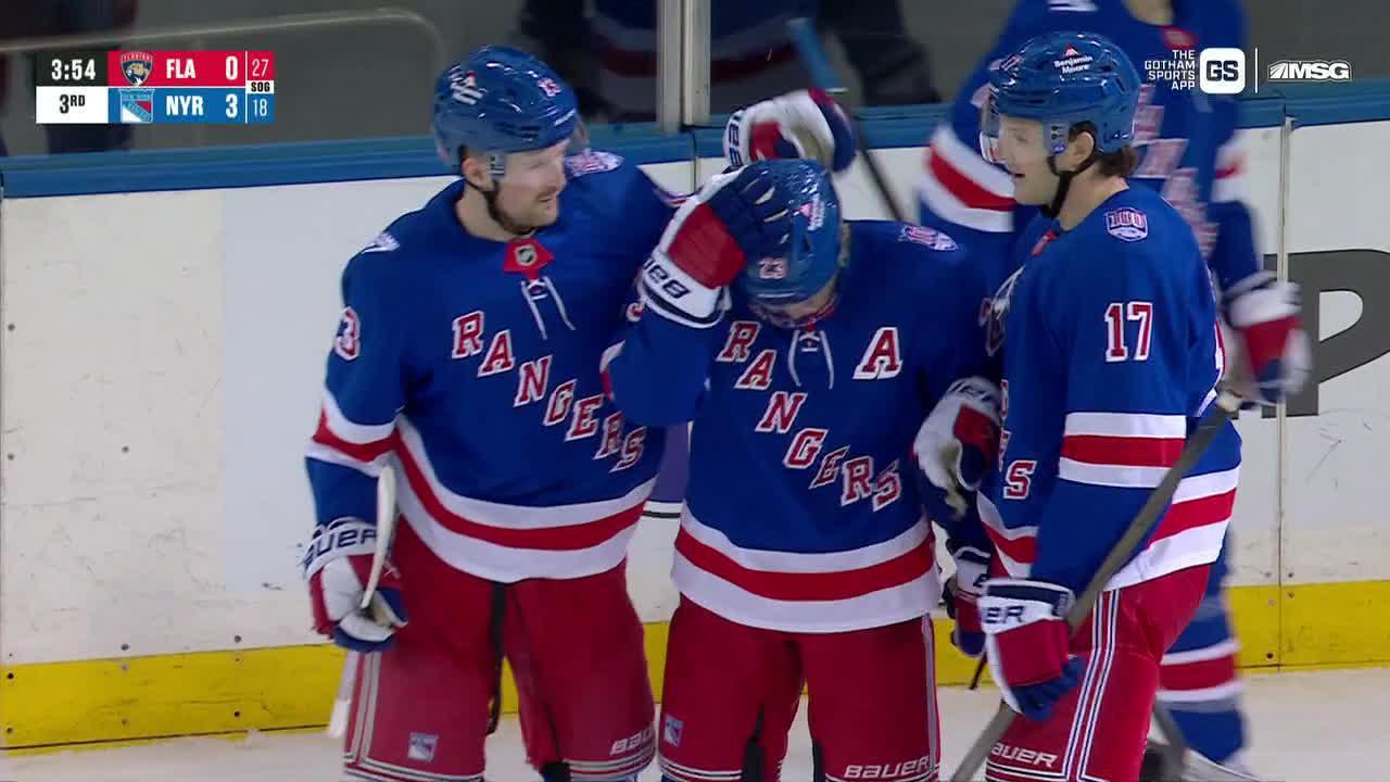 Shesterkin makes 27 saves in Rangers' 3-1 victory over Panthers