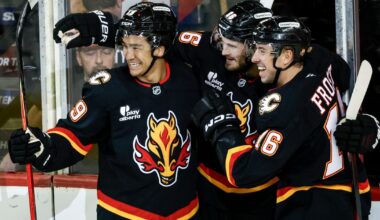 Joel Farabee scores 2 goals as Flames edge Hurricanes 5-4 :: WRAL.com