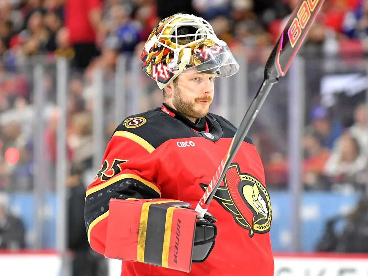 Is rested Senators goaltender Linus Ullmark ready to face the Florida Panthers?