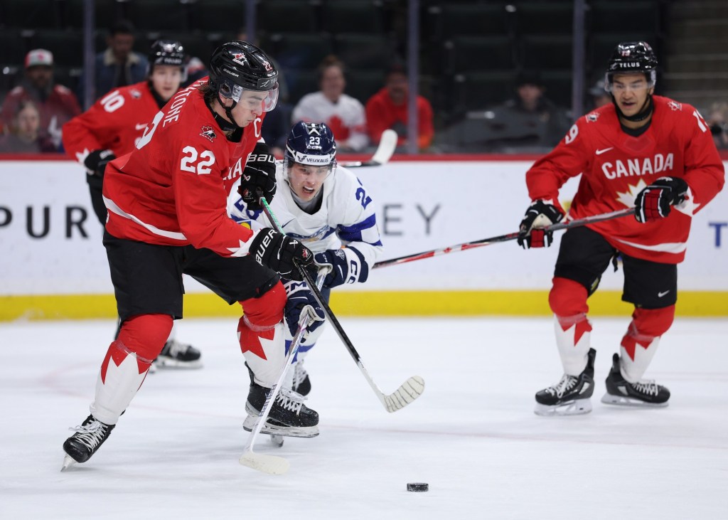 Power-play time likely for Porter Martone in debut