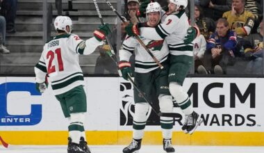 Wild back Gustavsson with a 2nd-period burst in a 4-2 victory over the Golden Knights