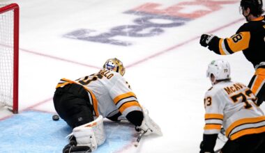 Bruins cough up 3-0 lead, fall to Penguins in OT, 5-4