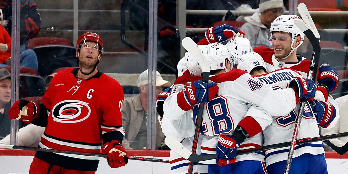 Dobes stands tall as Canadiens complete season sweep of Hurricanes