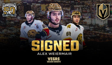 Forward Alex Weiermair signs with Vegas Golden Knights