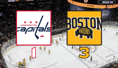 Bruins 3-1 Capitals March 7, 2026 TD Garden