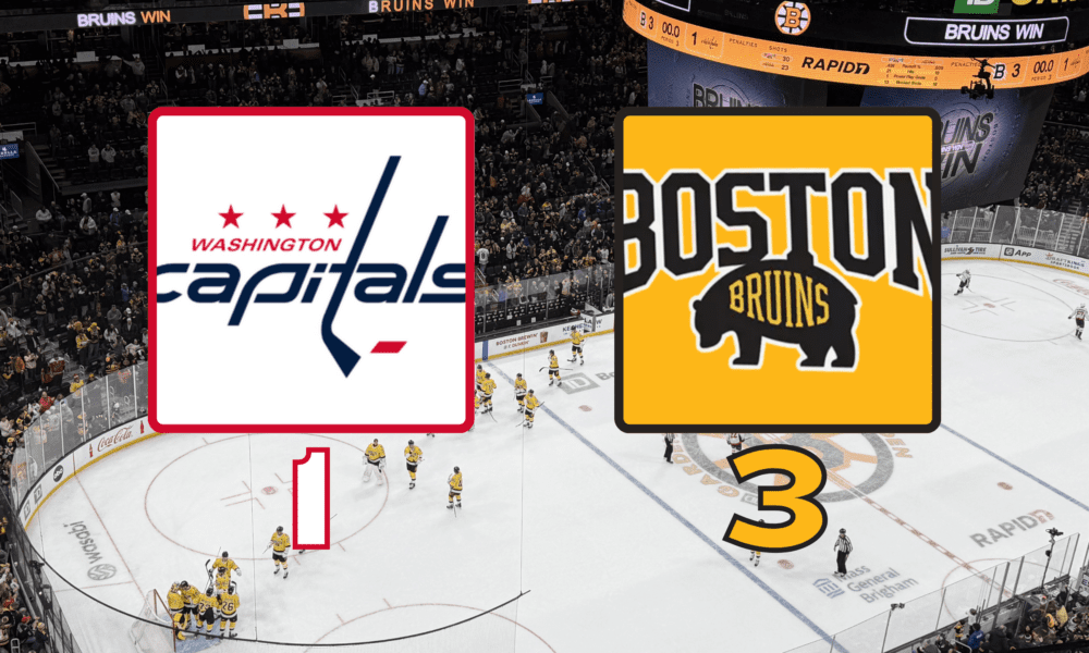 Bruins 3-1 Capitals March 7, 2026 TD Garden