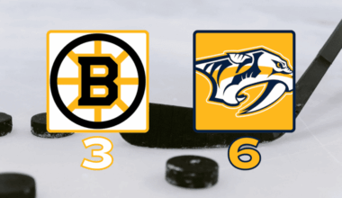 Bruins 3-6 Predators March 5 2026 Bridgestone Arena