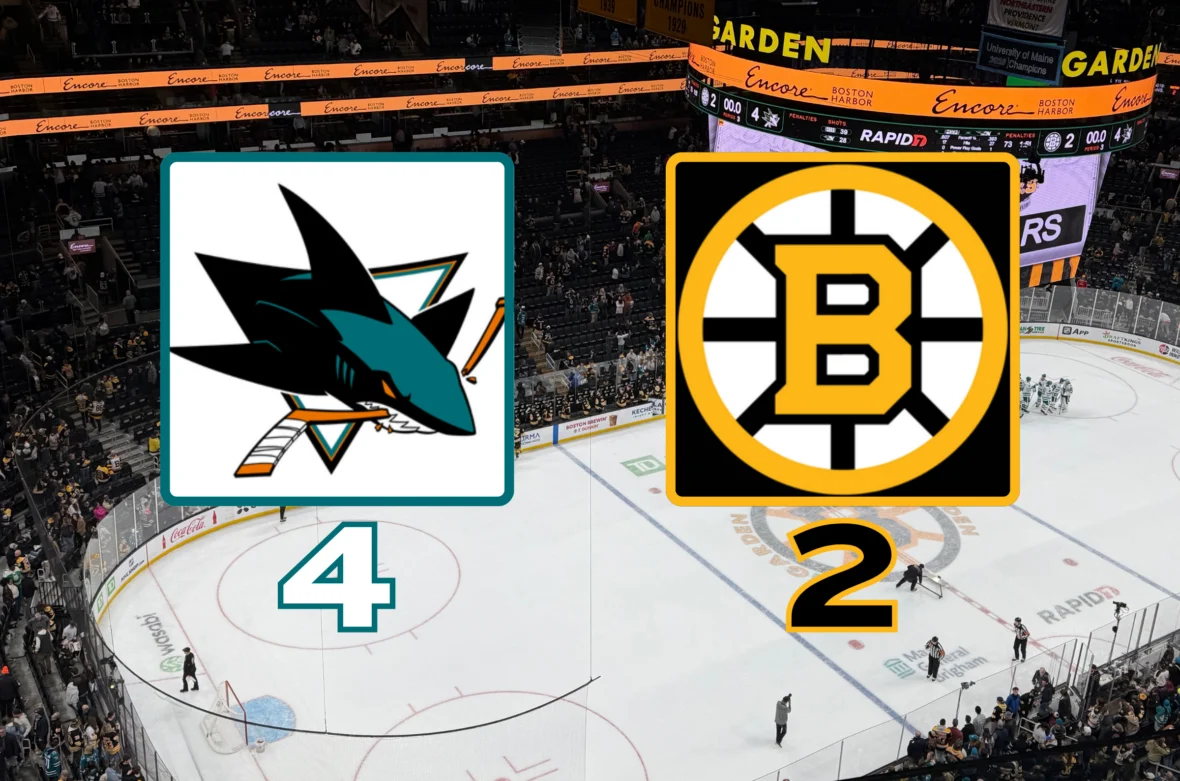 Home Streak Snapped: Breaking Apart Bruins’ Loss to Sharks